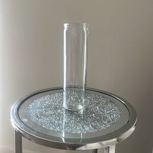 ** SOLD**NWOT Minimalist Clear Glass Vase (8”H)